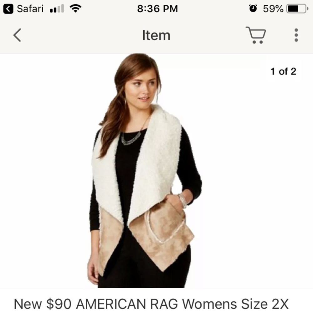 Shearling vest